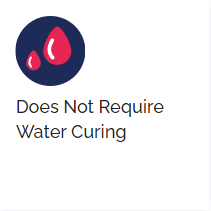 Does not require water curing