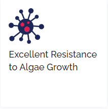 excellent resistance to algae growth
