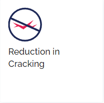 reduction in craking