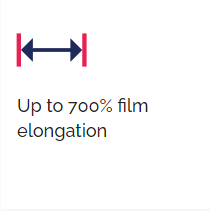 up to 700% film elongation